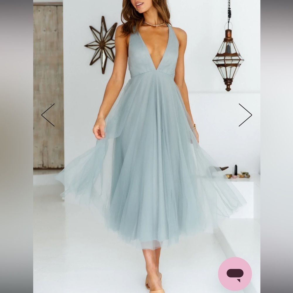 Hello Molly "Kiss the Girl" Sage Dress